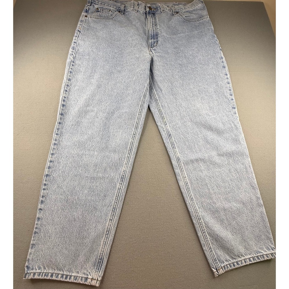 Carhartt Relaxed Fit Jeans Mens 46x32 Blue Stonewash B17-STW Denim Pants
